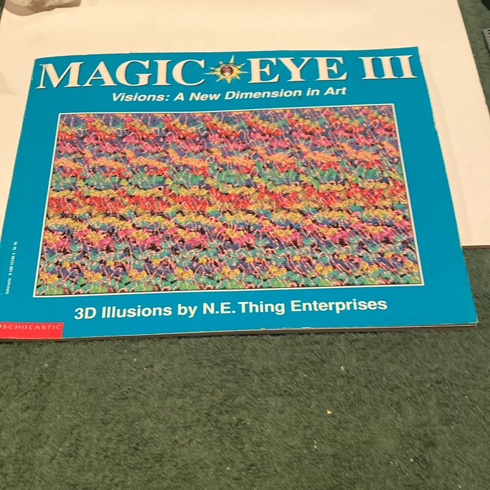 Vintage 1994, “Magic Eye III, 3D Illusions,” Paperback